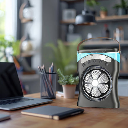 NEXXT LED Mist Ventilator – Draagbare Verkoelende Ventilator met Mistfunctie en LED Verlichting
