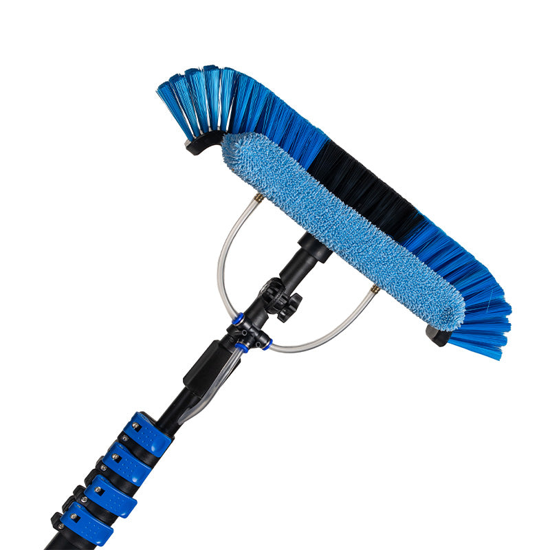 Nexxt Telescopische Waterbezem 4,6M – Wasborstel met Waterslang en Zeepdispenser