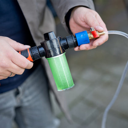 Nexxt Telescopische Waterbezem 4,6M – Wasborstel met Waterslang en Zeepdispenser
