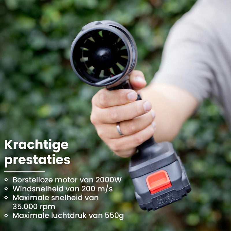 Turbo Jet Blower Luchtblazer – Krachtig, Draadloos en Multifunctioneel