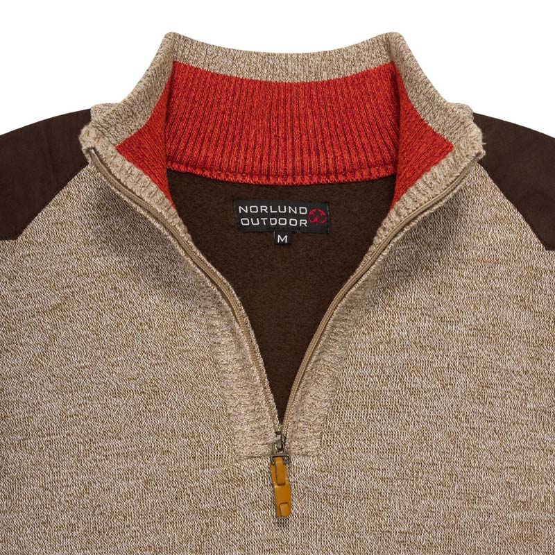 Half Zip Trui Sipan – Stijlvolle Warmte in Indigo en Beige