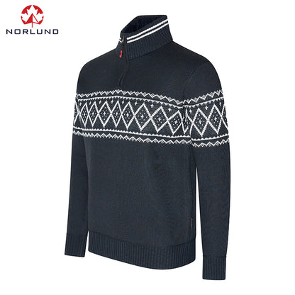 Noorse Half Zip Trui: Stijlvolle en Warme Winterfavoriet