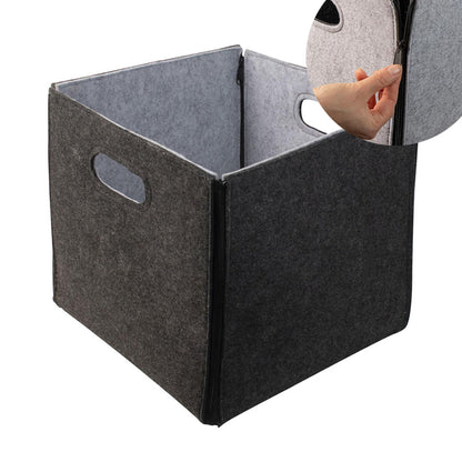 Opbergmand van Vilt met Ritsen – 30 cm