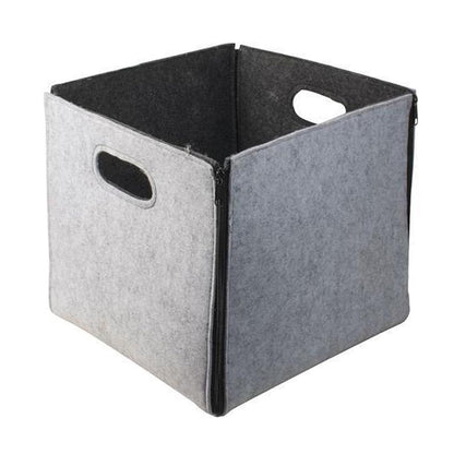 Opbergmand van Vilt met Ritsen – 30 cm