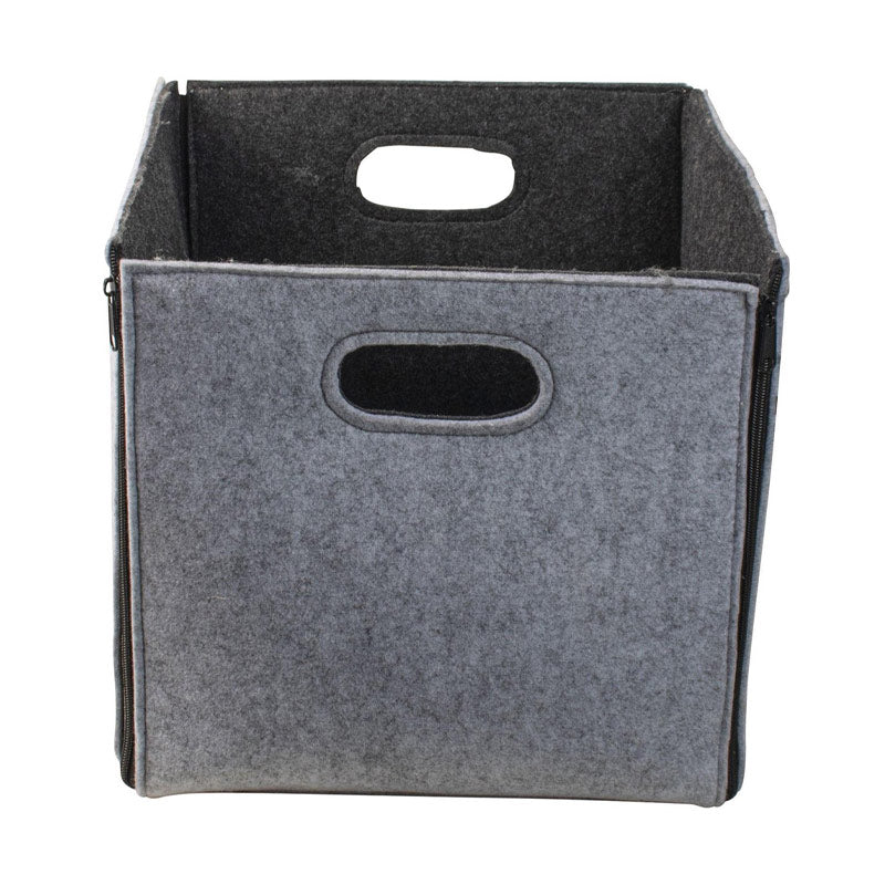 Opbergmand van Vilt met Ritsen – 30 cm