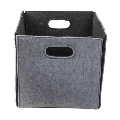 Opbergmand van Vilt met Ritsen – 30 cm