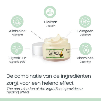 Orange Care Baba de Caracol Gezichtscrème – Slakkencrème voor Hydratatie & Huidherstel