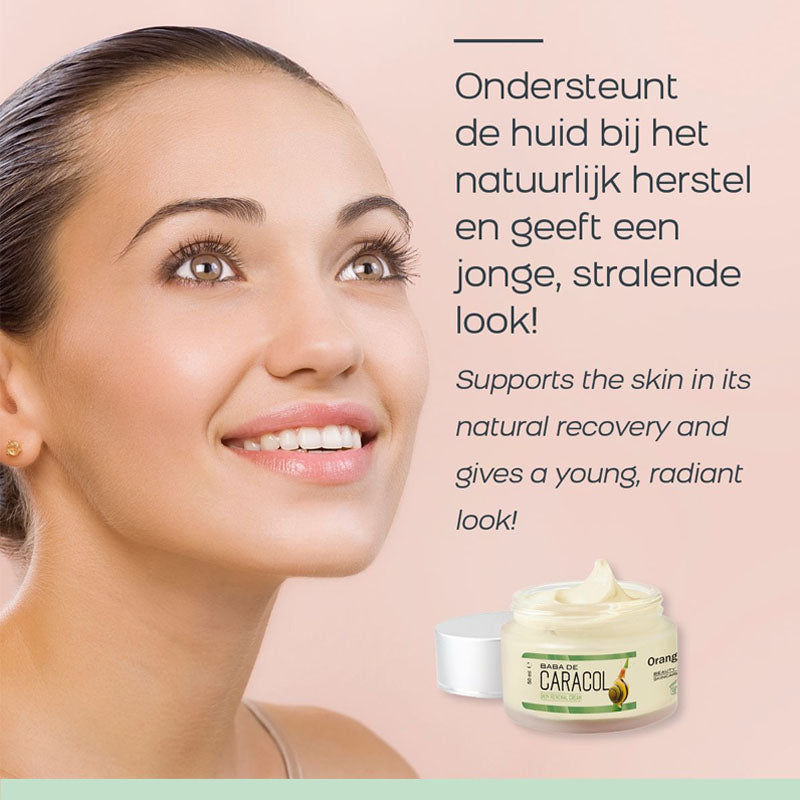 Orange Care Baba de Caracol Gezichtscrème – Slakkencrème voor Hydratatie & Huidherstel