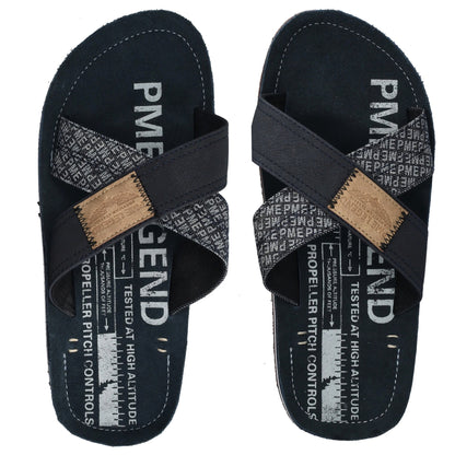 Haig Slippers – Blauw & Denim Blauw