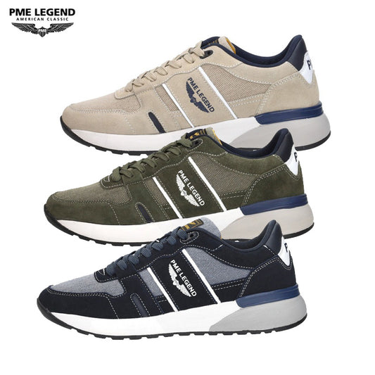 PME Legend Jet Lifter Sneakers – Heren Sneakers van Leer & Textiel