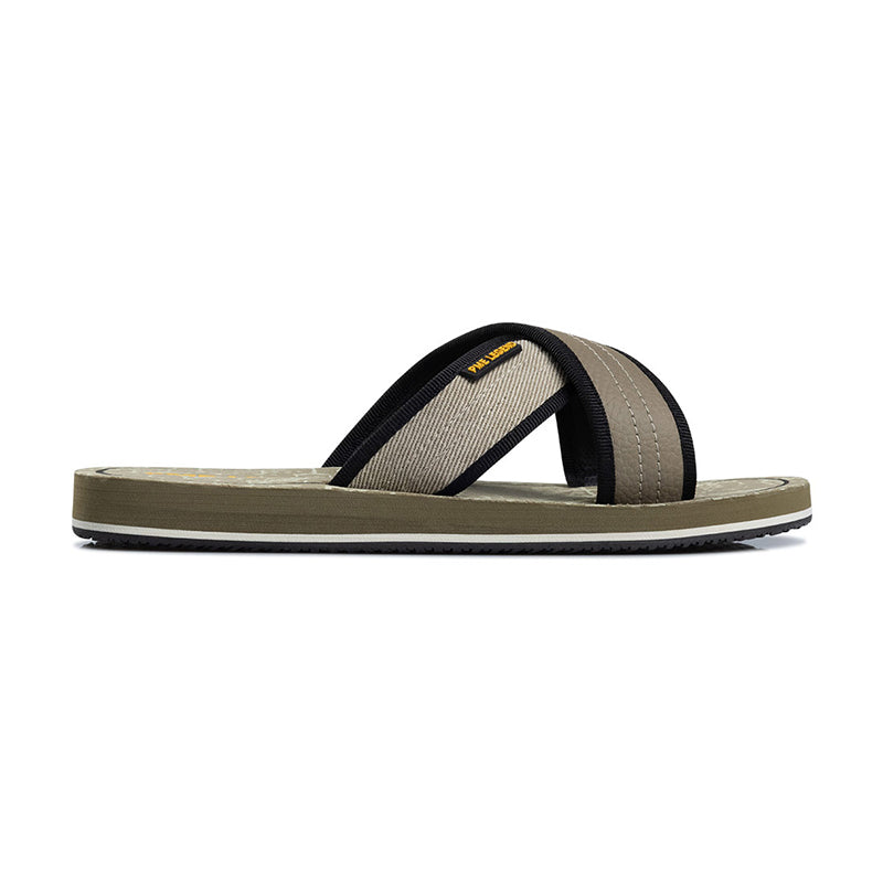 PME Legend Haig Slippers Heren – Comfortabele Slippers in Groen, Blauw en Beige