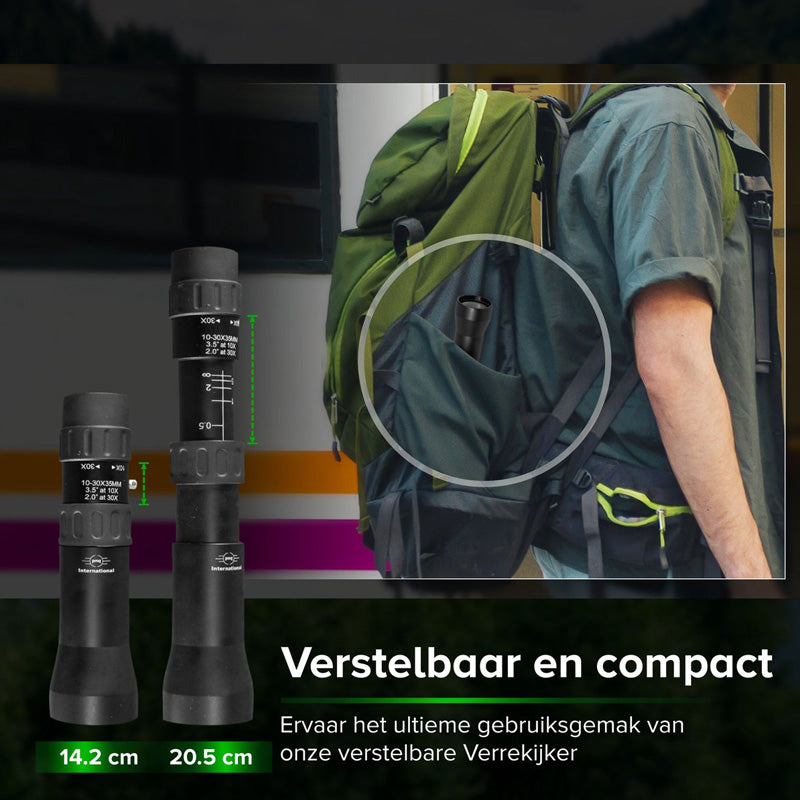 Monoculair Telescoop – 10-30×35