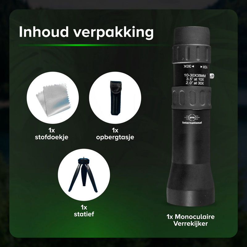 Monoculair Telescoop – 10-30×35