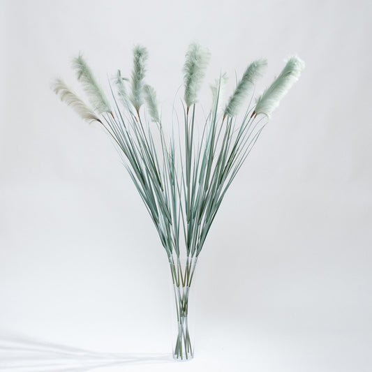 Kunst Pampasgras met Groene Pluim – Trendy Sfeer zonder Onderhoud