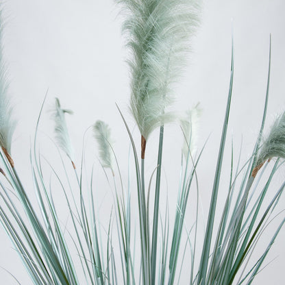 Kunst Pampasgras met Groene Pluim – Trendy Sfeer zonder Onderhoud