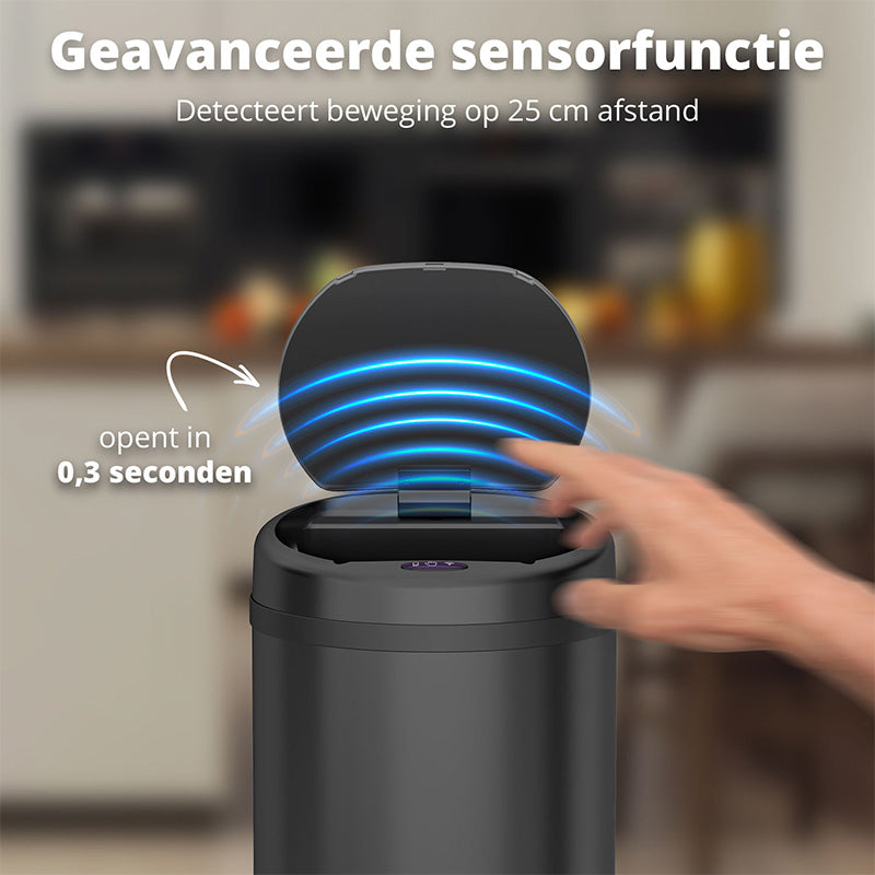 Peak Sensor Prullenbak 50L – Hygiënisch en Modern