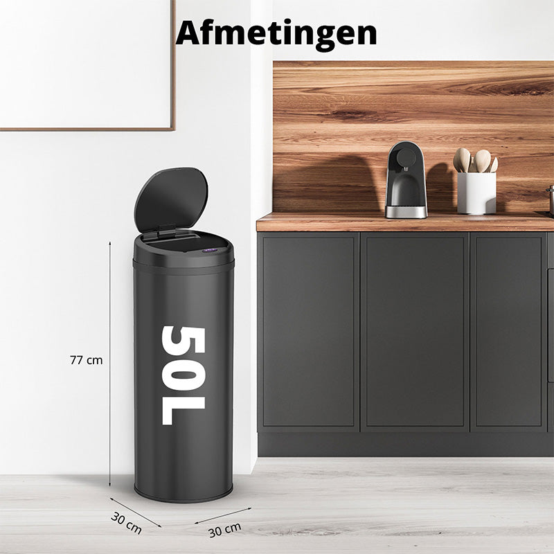 Peak Sensor Prullenbak 50L – Hygiënisch en Modern