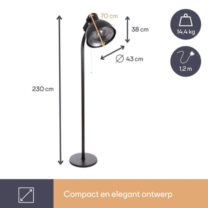 Perel Patio Heater Lantern 2000W – Staande Terrasverwarmer