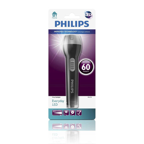 Philips Flashlight Zaklamp – Tot 60 Meter – 1+1 Gratis