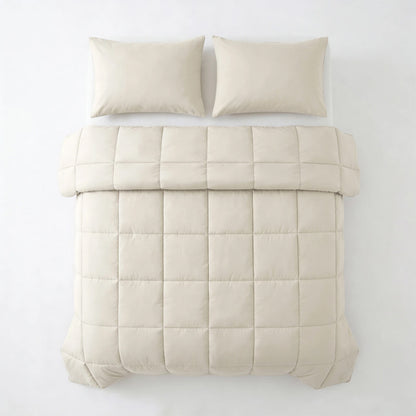 Lazy Dekbed Percale – Antraciet, Taupe & Beige