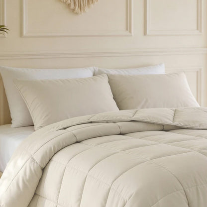 Lazy Percale Kussenslopen 2‑Pack – Antraciet, Taupe & Beige (60×70 cm)