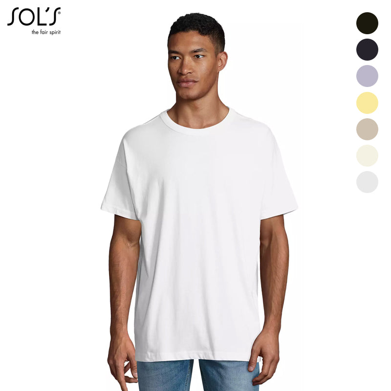 Boxy Oversized Basic T-Shirt voor Heren