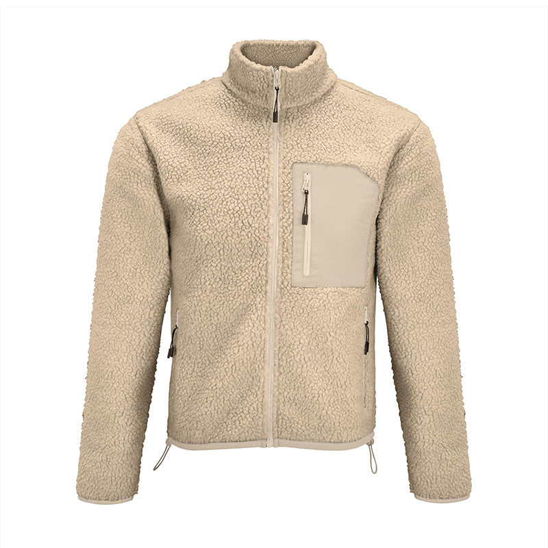 Teddy Fleece Jacket met Borstzak – Heerlijk Warm & Superstijlvol