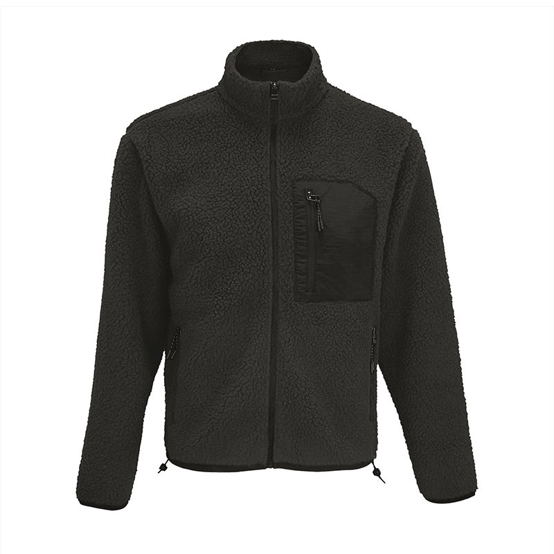 Teddy Fleece Jacket met Borstzak – Heerlijk Warm & Superstijlvol