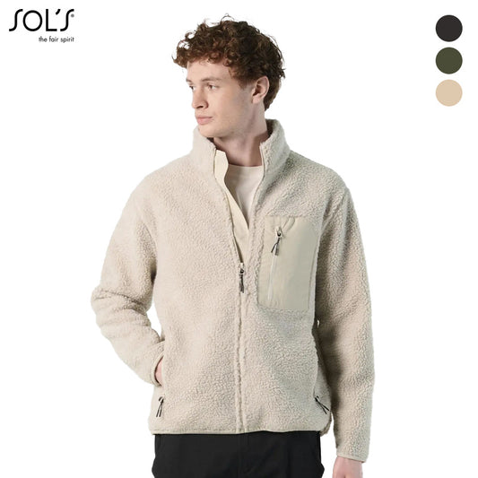 Teddy Fleece Jacket met Borstzak – Heerlijk Warm & Superstijlvol