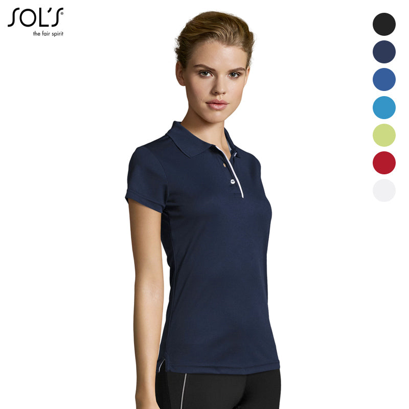 SOL'S Performer Women Sport Polo – Dames Sport Polo Shirt Ademend & Sneldrogend