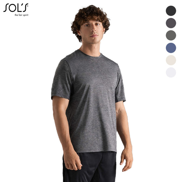 SOL'S Storm Sport T-shirt – Lichtgewicht Heren Sportshirt van Gerecycled Polyester