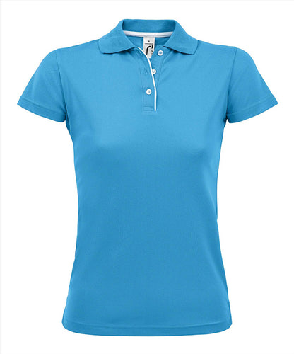 SOL'S Performer Women Sport Polo – Dames Sport Polo Shirt Ademend & Sneldrogend
