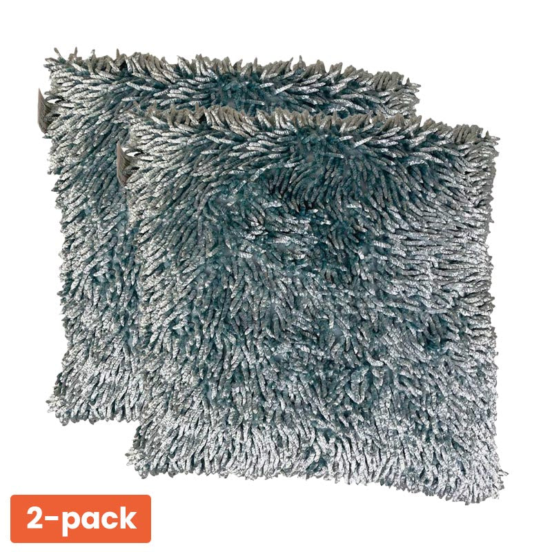 Shaggy Sierkussens 40x40 cm 2-Pack – Zachte Katoenen Kussens in 3 Kleuren