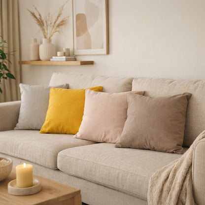 Sierkussens 40x40 cm 2-Pack – Katoenen Kussens in 4 Kleuren