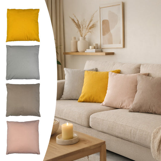 Sierkussens 40x40 cm 2-Pack – Katoenen Kussens in 4 Kleuren