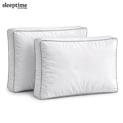 Sleeptime Box Cotton Kussens 2-Pack – Comfortabele Hoofdkussens 50x60x10 cm