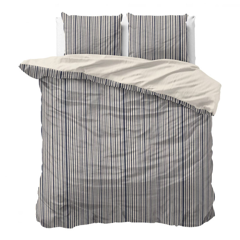 Pure Dekbedovertrekken – Blue Regatta, Linear Linen, Blue Willow & Clay Contours
