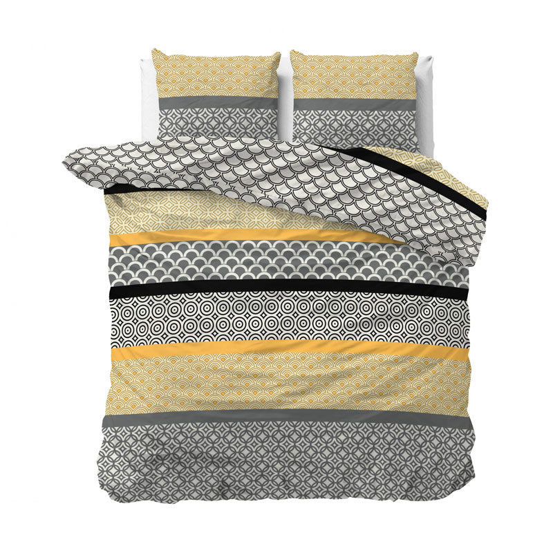 1+1 actie - Dekbedovertrek Chezka Grijs