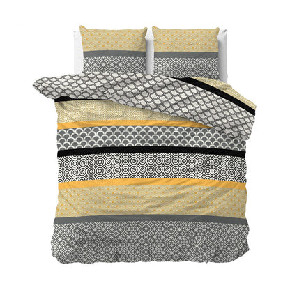 1+1 actie - Dekbedovertrek Chezka Grijs