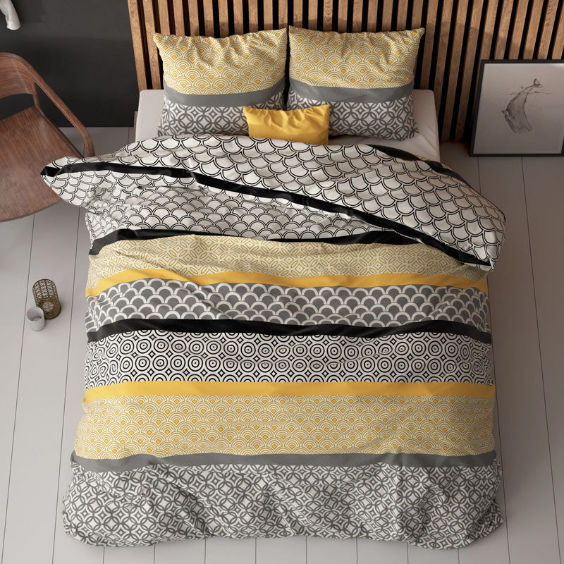 1+1 actie - Dekbedovertrek Chezka Grijs