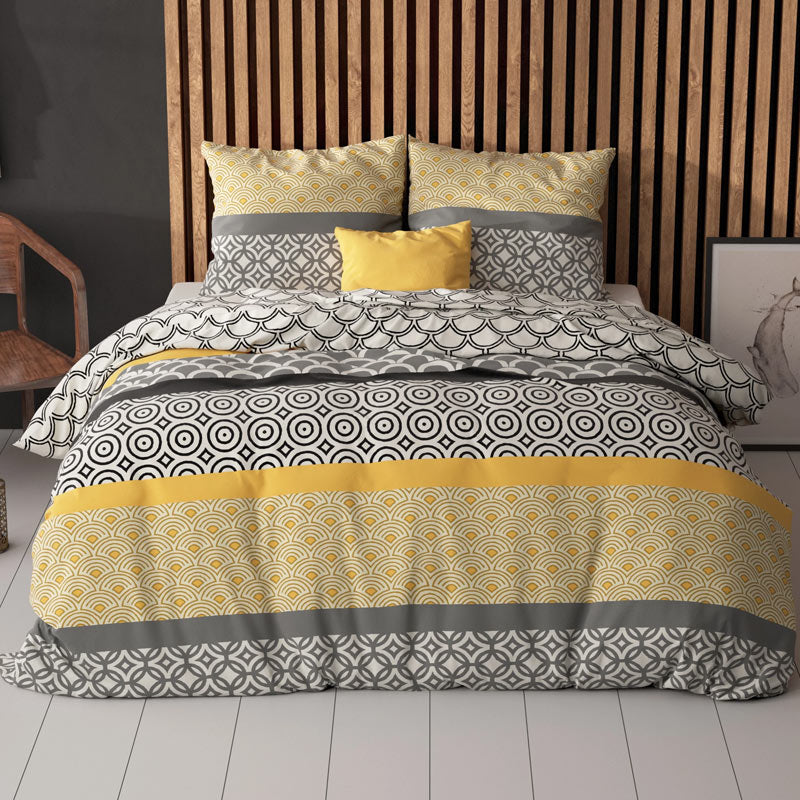 1+1 actie - Dekbedovertrek Chezka Grijs