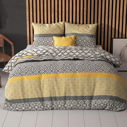 1+1 actie - Dekbedovertrek Chezka Grijs