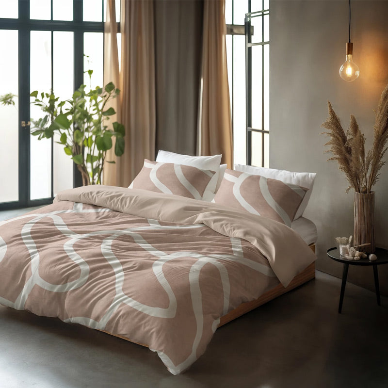Pure Dekbedovertrekken – Blue Regatta, Linear Linen, Blue Willow & Clay Contours