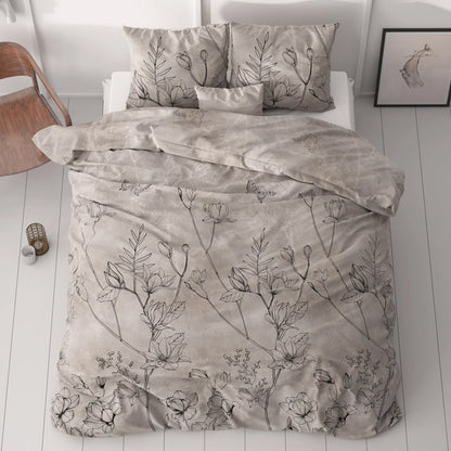 1+1 actie - Dekbedovertrek Dora Taupe