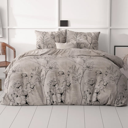 1+1 actie - Dekbedovertrek Dora Taupe