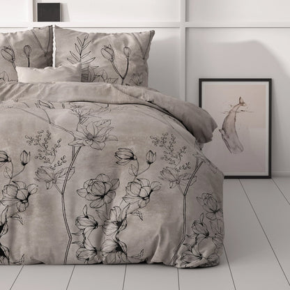 1+1 actie - Dekbedovertrek Dora Taupe