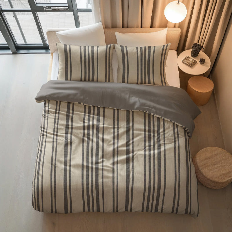Pure Dekbedovertrekken – Blue Regatta, Linear Linen, Blue Willow & Clay Contours
