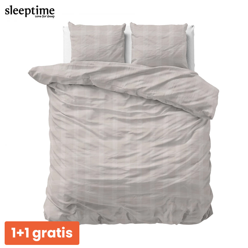 1+1 actie - Dekbedovertrek Mirela Zand