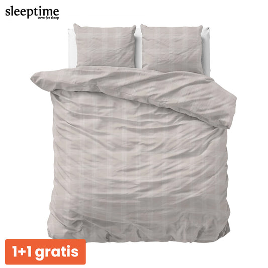 1+1 actie - Dekbedovertrek Mirela Zand