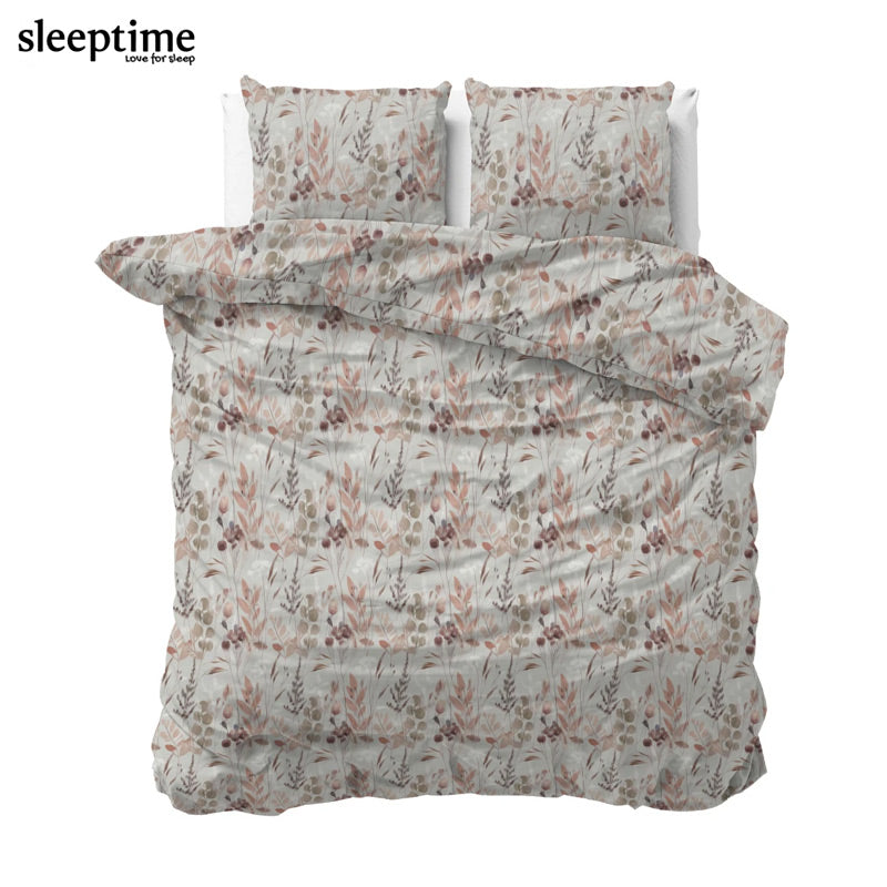 Sleeptime Pure Dekbedovertrek Serta Grijs – Luxe Katoenen Dekbedovertrek